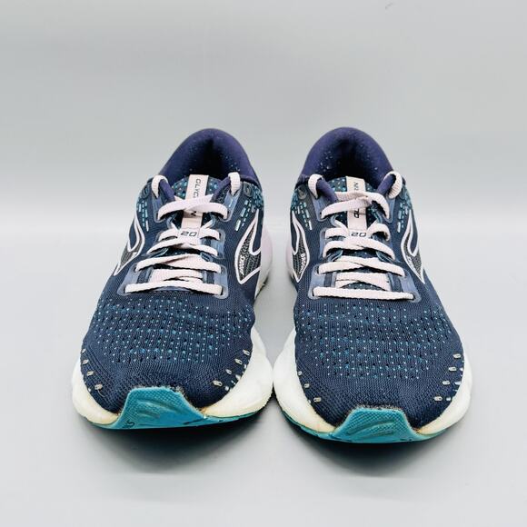 Brooks Shoes Womens 8 Blue Glycerin 20 Running Road Athletic Comfort Sneaker - Picture 3 of 12